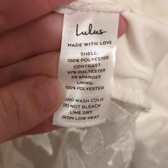 Lulu's Adored Eternity white lace sleeveless trumpet midi dress - Picture 13 of 13